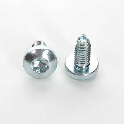 滲碳鋼藍白鋅內六角花形盤頭三角鎖緊螺釘DIN7500(PE)